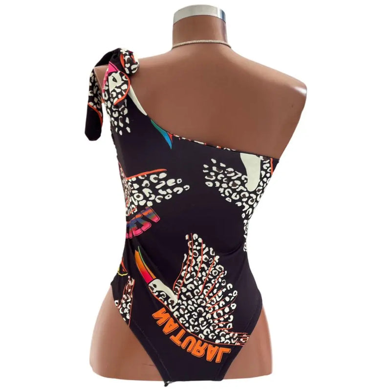 Body Bia Elegância Tropical Estampa Exótica