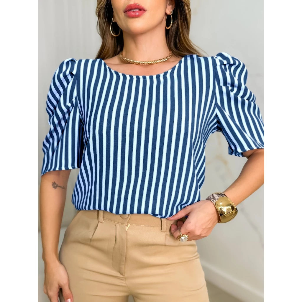 Blusas Femininas Zara, Blusa listrada Renner, Blusa Listrada feminina Zara, blusa listrada feminina renner, blusa listrada feminina hering, blusa listrada feminina azul e branca, blusa listrada feminina, blusa listrada colorida feminina, Blusa Feminina Zara, Blusa Feminina Renner, Blusa Feminina pronta entrega, Blusa Feminina Manga Curta Bufante Duna Listrada, Blusa feminina