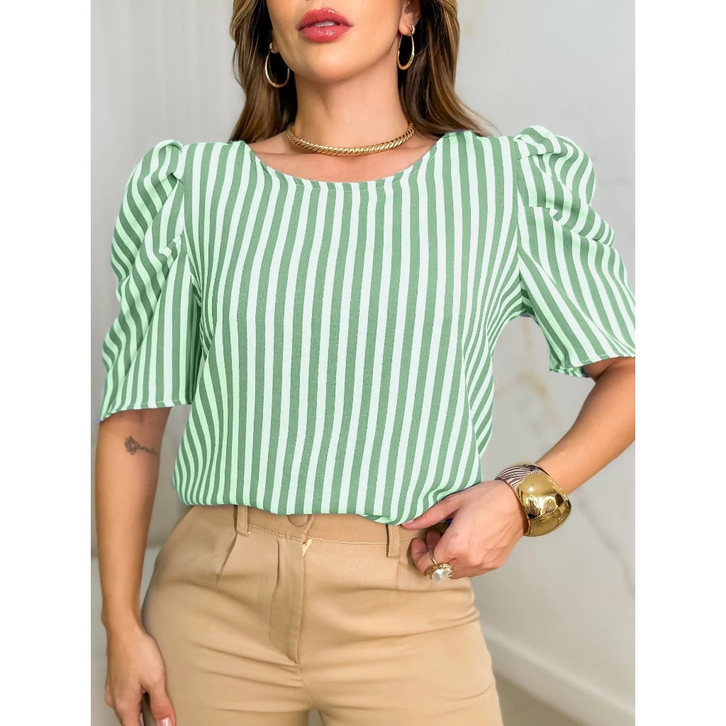 Blusas Femininas Zara, Blusa listrada Renner, Blusa Listrada feminina Zara, blusa listrada feminina renner, blusa listrada feminina hering, blusa listrada feminina azul e branca, blusa listrada feminina, blusa listrada colorida feminina, Blusa Feminina Zara, Blusa Feminina Renner, Blusa Feminina pronta entrega, Blusa Feminina Manga Curta Bufante Duna Listrada, Blusa feminina