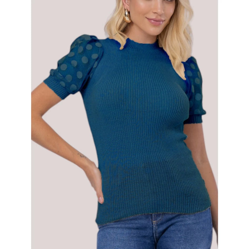 Camisas e Blusas, Blusas Femininas Zara, Blusa Feminina Zara, Blusa Feminina Renner, Blusa feminina, Blusa Feminina Tricot Manga Curta em Tule, blusa feminina tricot, blusa manga curta feminina, blusa com tule elegante, roupa feminina sofisticada, moda feminina delicada, blusa casual chic, look moderno feminino, blusa confortável e estilosa, tendência moda feminina 2025, Novidades, lançamento