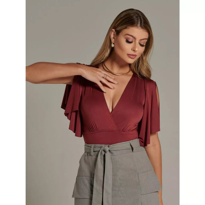roupas femininas zara, Roupas Femininas, Roupas de Verão, roupas, escassez, Camisas e Blusas Femininas, Camisas e Blusas, body nude, Body malha decote V profundo manga fluida, Body Feminino Zara, body feminino para festa, Body Feminino Manga Curta, body Feminino, body farm, body C&A, Blusas Femininas Zara, blusas com decotes diferentes, blusas com decote v