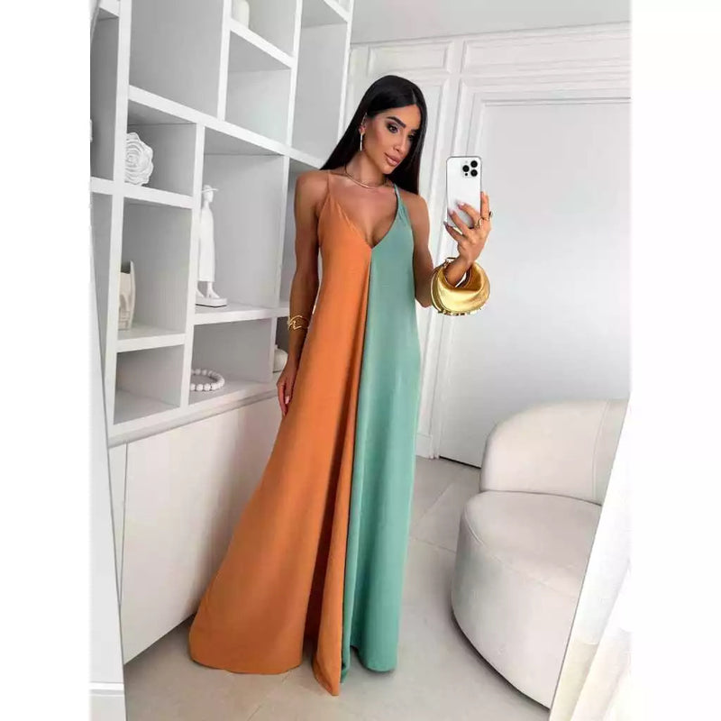 Vestido Longo Alça com Bojo Forrado