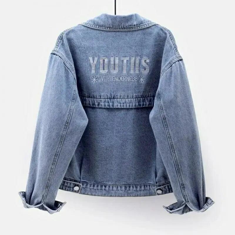 Jaqueta Jeans Feminina Preta - bossabella
