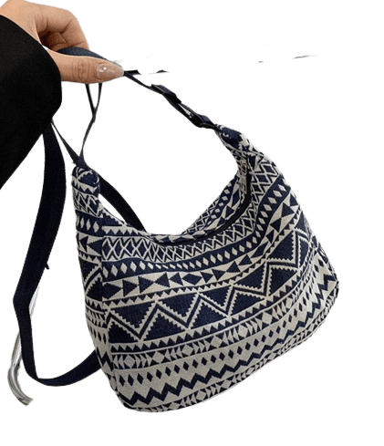 Bolsa de Ombro Retrô Étnica-Bossa Bella - bossabella