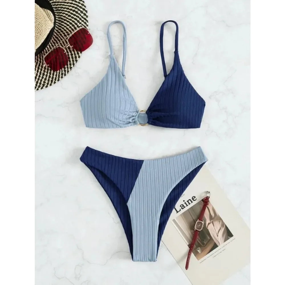 Conjunto de Biquini Cintura Alta Elegance