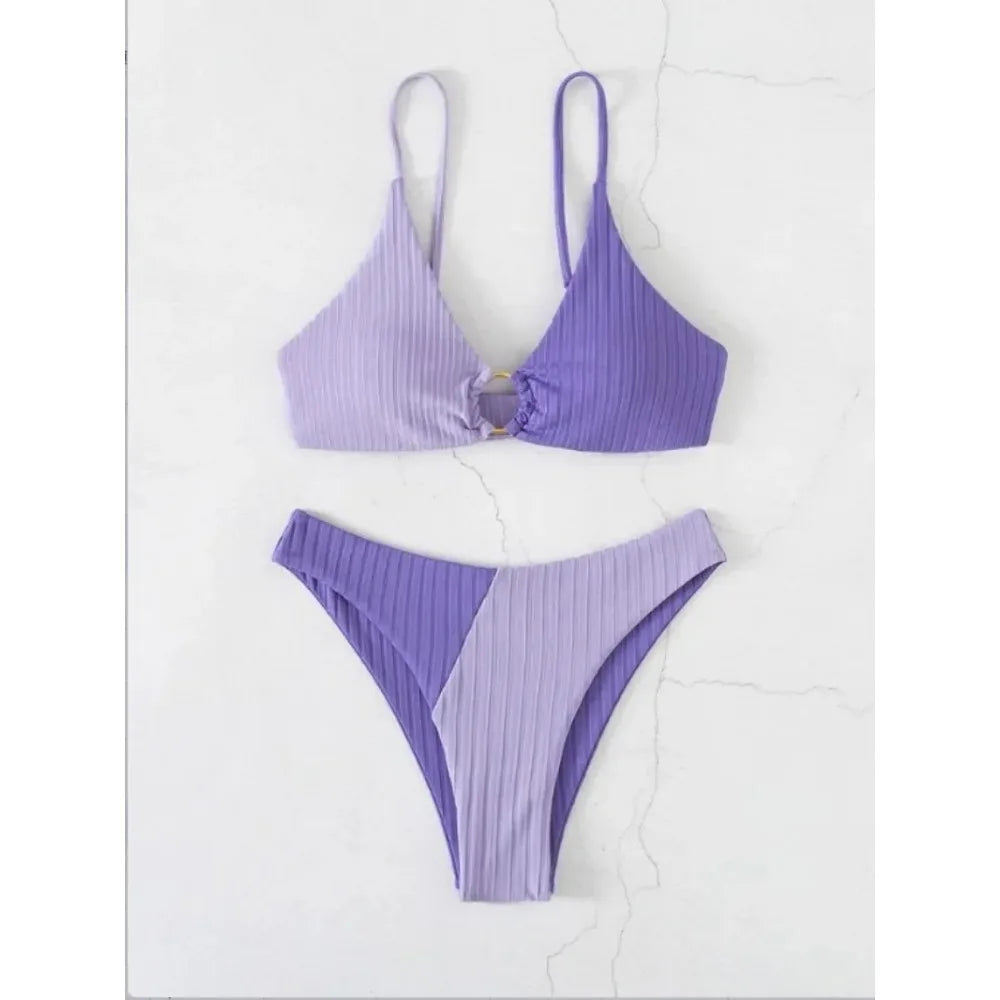 Conjunto de Biquini Cintura Alta Elegance