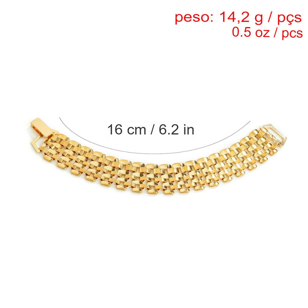 Pulseira Treliça Grossa- Punk Luxury, Qual é a pulseira que está na moda?, Pulseiras para Mulheres Sofisticadas, Pulseira feminina para mulheres, Pulseira feminina, Pulseira bracelete de ouro rose, Pulseira bracelete de aço com corações personalizados, Pulseira bracelete de aço, Joias Femininas,  Bracelete de Prata Largo, Acessórios para Looks Noturno