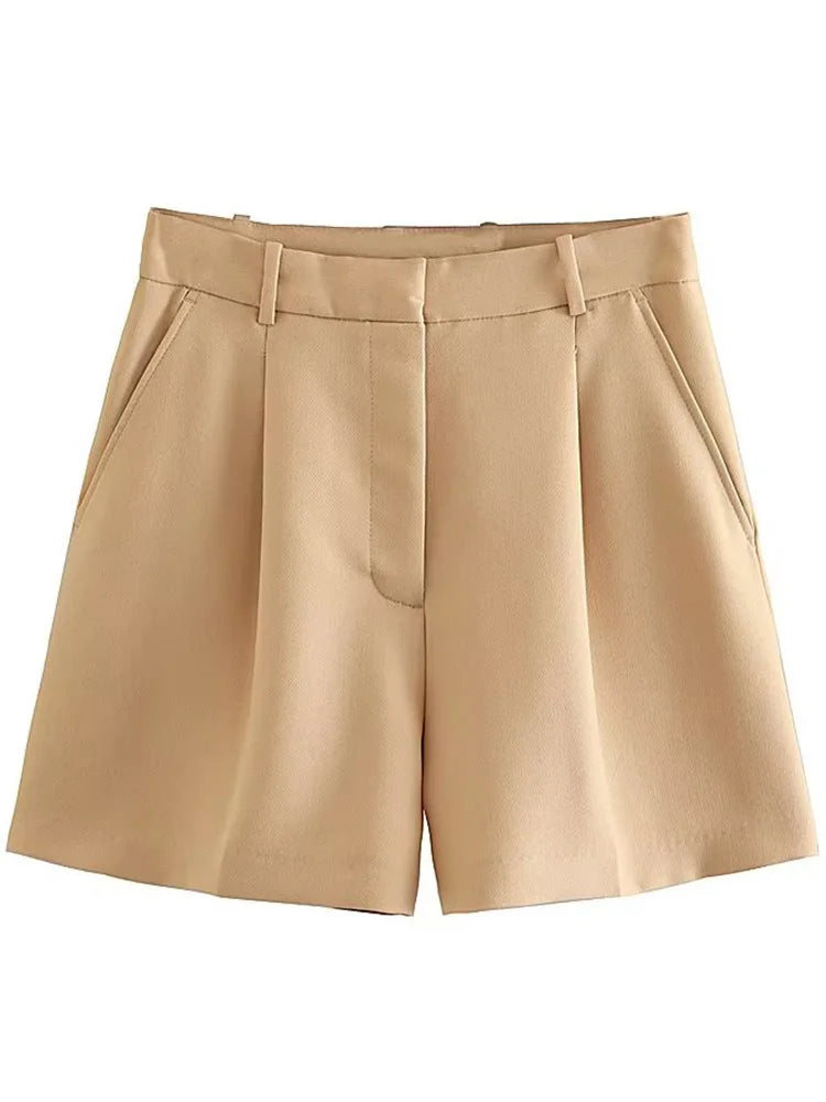 Conjunto Feminino De Alfaitaria Shorts Modelo Zara Com Blusa