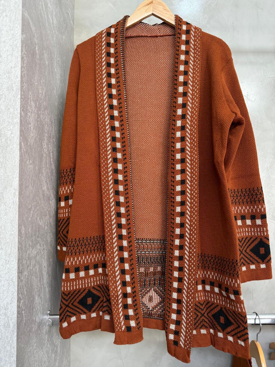 Cardigan Kimono Tricot Feminino