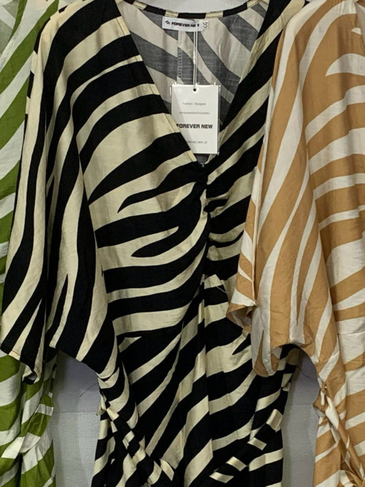 Vestido Longo Amimal Print Elegante