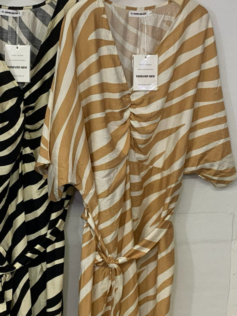Vestido Longo Amimal Print Elegante