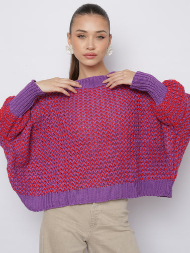 Blusa de Tricô Inverno Feminina com Manga Bufante