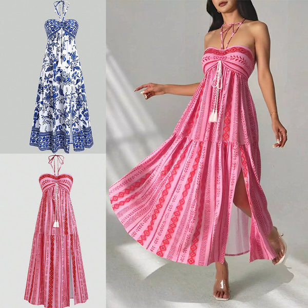 Vestido Longo Feminino Floral Estilo Boêmio