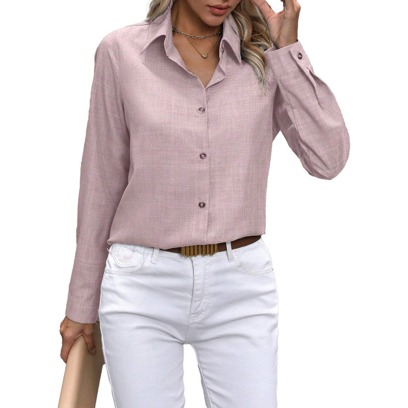 Camisa Social Feminina Slim fit Luxo Moda Estilosa Manga Longa