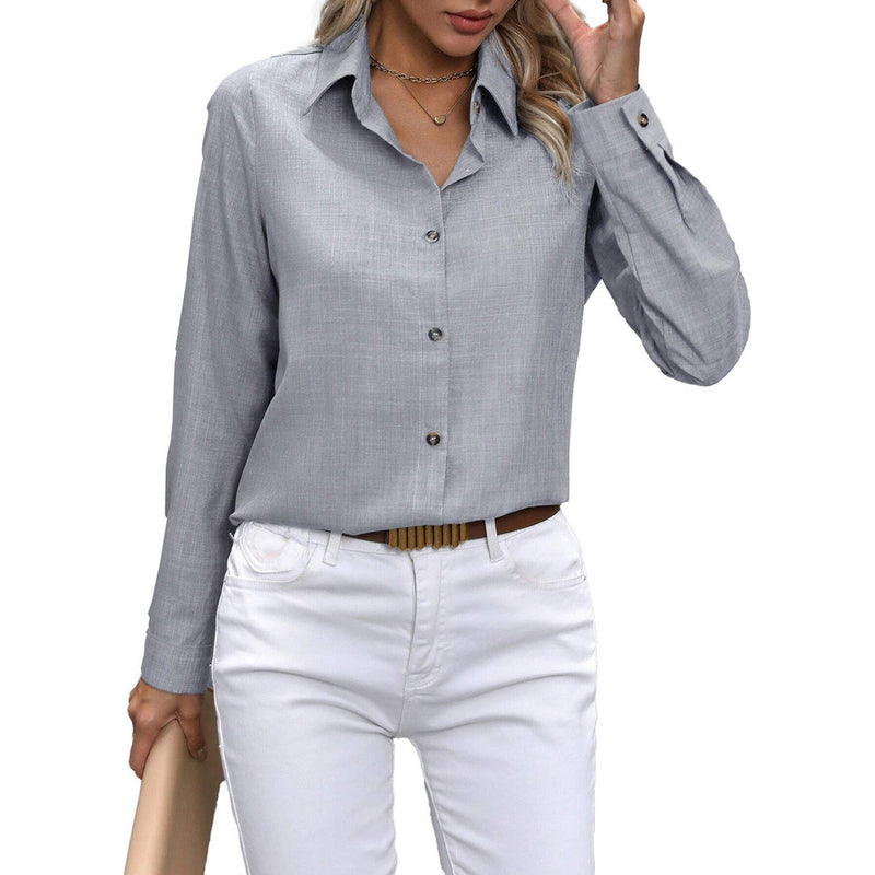 Camisa Social Feminina Slim fit Luxo Moda Estilosa Manga Longa