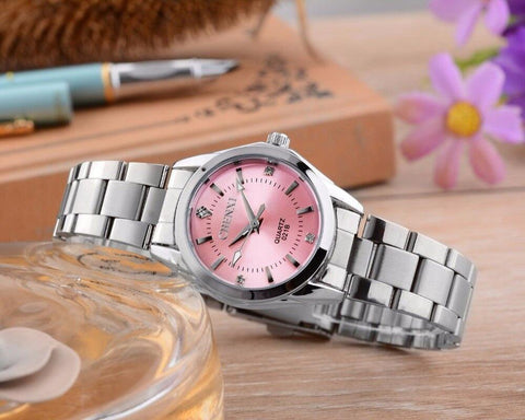 Relógios de Pulso Feminino de Quartzo Aço Inox - Luxo e Elegância Para o Seu dia a dia