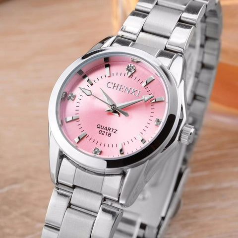 Relógios de Pulso Feminino de Quartzo Aço Inox - Luxo e Elegância Para o Seu dia a dia